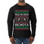 Feliz Navidad Bichota Ugly Christmas Sweater Mens Long Sleeve Shirt