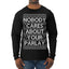 Nobody Cares About Your Parlay Funny Sports Betting Humor Ugly Christmas Sweater Mens Long Sleeve Shirt