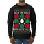 Deck the Halls with Bocce Balls, Funny Classic Italy Italian Sports Ugly Christmas Sweater Mens Long Sleeve Shirt