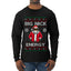 Big Nick Energy, Funny Humor, Ugly Christmas Sweater Mens Long Sleeve Shirt