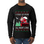 I Could Go Down All Night Long, Ugly Christmas Sweater Mens Long Sleeve Shirt