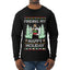 Finding My Happy Holiday, Ugly Christmas Sweater Mens Long Sleeve Shirt