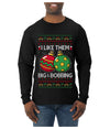 Big and Bobbing, Funny Ugly Christmas Sweater Unisex Mens Long Sleeve Shirt
