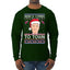 Biden Is Coming To Town Ugly Christmas Sweater Mens Long Sleeve Shirt