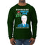 Mistle Joe Shut Up And Kiss Me Man Biden Ugly Christmas Sweater Mens Long Sleeve Shirt