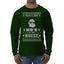 Theres Some Hos in the House Santa Ugly Christmas Sweater Mens Long Sleeve Shirt