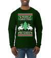 Merry Christmas Bitches Ugly Christmas Sweater Mens Long Sleeve Shirt
