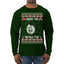 Under The Missle Toe Ugly Christmas Sweater Mens Long Sleeve Shirt