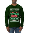 Santa's Favorite Homo Ugly Christmas Sweater Mens Long Sleeve Shirt