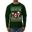 Pour Me Some Holiday Cheer Ugly Christmas Sweater Mens Long Sleeve Shirt