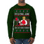 I'm Eating Junk and Watching Rubbish 90s Movie Ice Cream Ugly Christmas Sweater Mens Long Sleeve Shirt