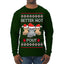 Better Not Pout, Cute Sad Santa Cats | Funny Ugly Christmas Sweater Mens Long Sleeve Shirt