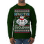 Frosty the Swoleman Funny Workout Lifting Snowman MovieUgly Christmas Sweater Mens Long Sleeve Shirt