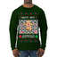 Not My Gumdrop Buttons Funny Classic Movie Quote Ugly Christmas Sweater Mens Long Sleeve Shirt