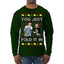 You Just Fold It In Funny Enchilada Moira David TV Sitcom Ugly Christmas Sweater Mens Long Sleeve Shirt