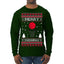 Merry Swishmas Basketball Sports Ugly Christmas Sweater Mens Long Sleeve Shirt