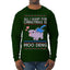 All I Want for Christmas is Moo Deng Cute Pygmy Hippo Ugly Christmas Sweater Mens Long Sleeve Shirt
