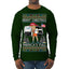Donald Trump Merry Christmas Merica's Full Garbage Truck Ugly Christmas Sweater Mens Long Sleeve Shirt