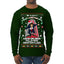 Not Christmas Until Hans Gruber Falls From Nakatomi Ugly Christmas Sweater Mens Long Sleeve Shirt
