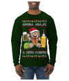 Arriba Abajo Al Centro Pa'Dentro Cheers to Health Salud Ugly Christmas Sweater Mens Long Sleeve Shirt