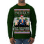 Doge Elf Around and Find Out Trump Elon Vivek MAGA Ugly Christmas Sweater Mens Long Sleeve Shirt