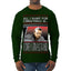 All I Want for Christmas Is 55 Burgers 55 Fries 55 Tacos 55 Pies, Funny Viral I Think Tim TV Show Gen Z Alpha Brainrot Meme Ugly Christmas Sweater Mens Long Sleeve Shirt