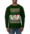 Santa Stripping Money Club Where My Ho's At Ugly Christmas Sweater Mens Long Sleeve Shirt