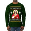 Put Christ Back In Christmas Ugly Christmas Sweater Mens Long Sleeve Shirt