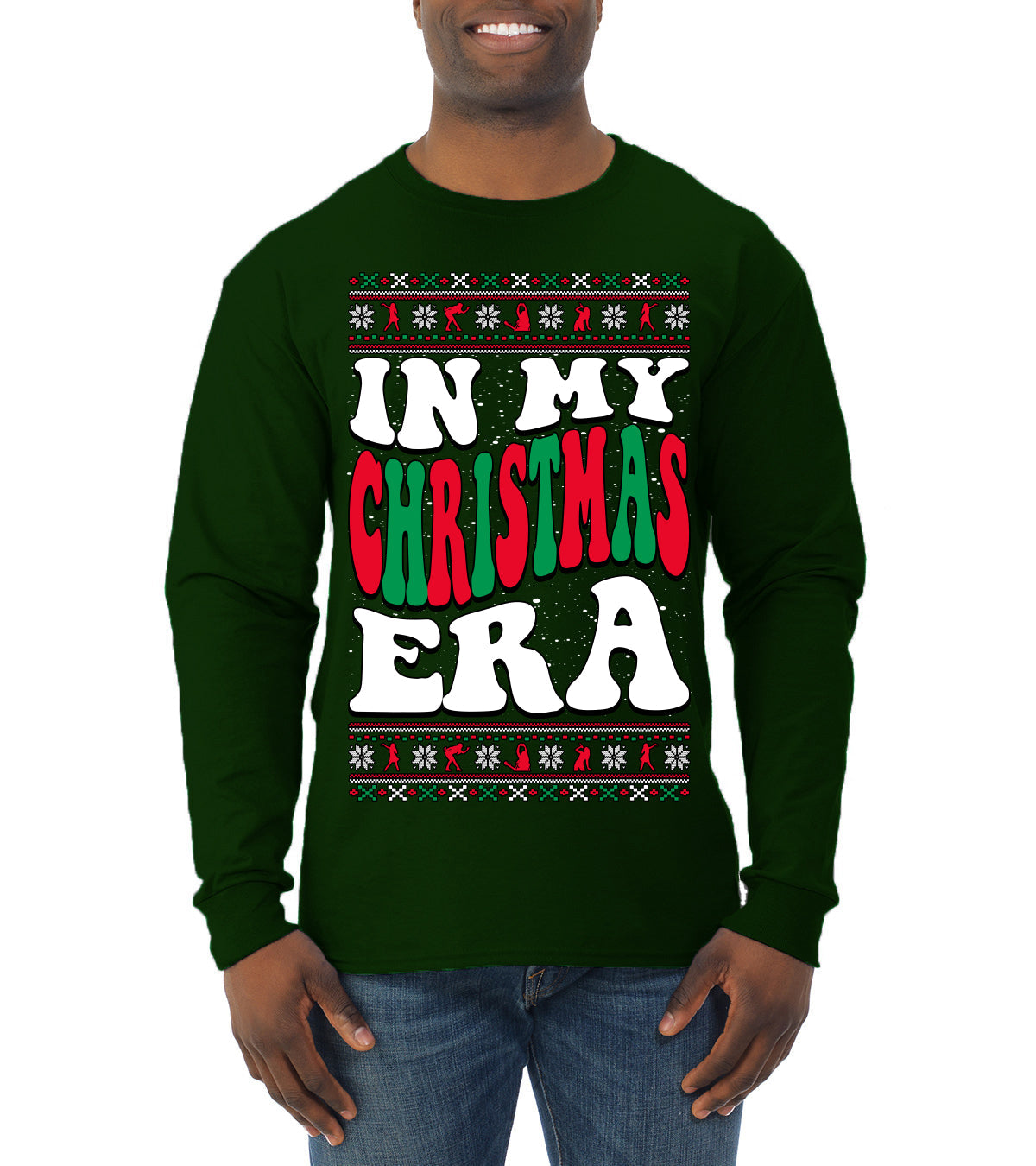 In My Christmas Era Ugly Christmas Sweater Mens Long Sleeve Shirt