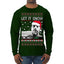Hunter Let It Snow Biden Ugly Christmas Sweater Mens Long Sleeve Shirt