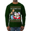 That Santa Mother F Isn't Real CLEAN  Ugly Christmas Sweater Mens Long Sleeve Shirt