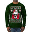 Try That In A Small Town Christmas Ugly Christmas Sweater Mens Long Sleeve Shirt