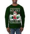 No Lift No Gift Fitness Workout Santa Ugly Christmas Sweater Mens Long Sleeve Shirt