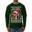 Twas The Nizzle Before Chrismizzle Gangster Dogg Rapper Ugly Christmas Sweater Mens Long Sleeve Shirt