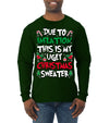 Due To Inflation This Is My Ugly Christmas Sweater Ugly Christmas Sweater Mens Long Sleeve Shirt