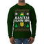 Santa! I Know Him Christmas Movie Quote  Ugly Christmas Sweater Mens Long Sleeve Shirt