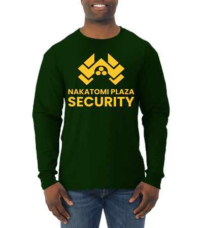 Nakatomi Plaza Security Movie Christmas Mens Long Sleeve Shirt