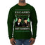 Escaped Bandits Classic Home Holiday Movie Ugly Christmas Sweater Mens Long Sleeve Shirt