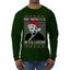 Sleepy Joe Merry Xmas To All And All A Good Night Ugly Christmas Sweater Mens Long Sleeve Shirt