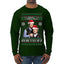 Here To F Stuff Up Step Brothers Holiday Pose Ugly Christmas Sweater Mens Long Sleeve Shirt