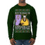 Holiday Armadillo Part Jewish TV Show Ugly Christmas Sweater Mens Long Sleeve Shirt