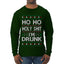 Ho Ho I'm Drunk, Funny Humor Christmas Unisex Sweater, Ugly Christmas Sweater Mens Long Sleeve Shirt