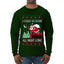 I Could Go Down All Night Long, Ugly Christmas Sweater Mens Long Sleeve Shirt