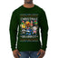 Christmas Brainrot, Ugly Christmas Sweater Mens Long Sleeve Shirt