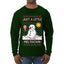 Just A Little Meltdown, Ugly Christmas Sweater Mens Long Sleeve Shirt