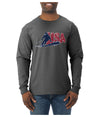 USA Winter Team Sports Fan Collection | USA Skier Sweater, Unisex Mens Long Sleeve Shirt
