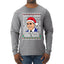 Santas Coming That's What She Said Michael Scott Ugly Christmas Sweater Mens Long Sleeve Shirt
