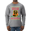 Strike First Strike Hard No Mercy Xmas Ugly Christmas Sweater Mens Long Sleeve Shirt