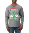 Merry Christmas Bitches Ugly Christmas Sweater Mens Long Sleeve Shirt