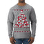 Is This Jolly Enough? Skeleton Skull Christmas Tree Ugly Christmas Sweater Mens Long Sleeve Shirt